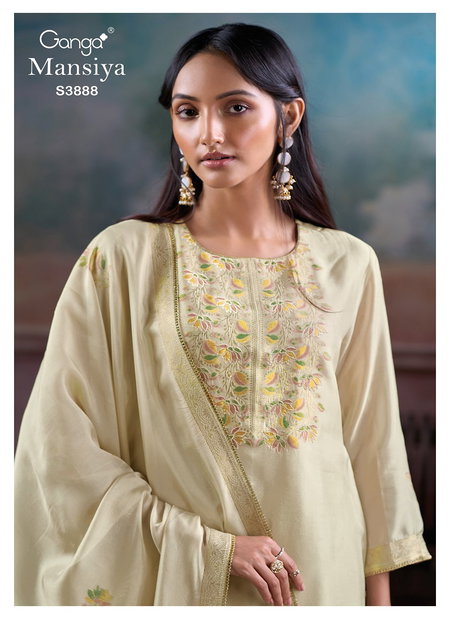 Mansiya By Ganga Viscose Silk Jacquard Salwar Suit Wholesale Suppliers In India